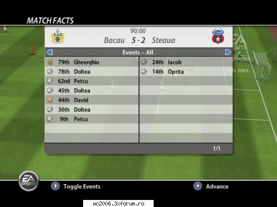 fcm bacau - steaua 5-2 (slash_ro vs inf32n4l) etapa 4. luni - miercuri