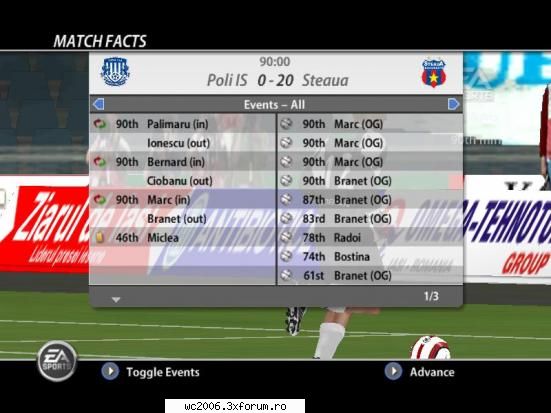 etapa poli iasi steaua (lobby inf32n4l) -> 0-20 (al 3lea print screen) plm... asta kterink... Sef =))