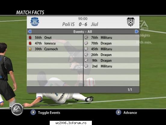 poli iasi vs jiul petrosani (lobby - -  0 - 6 etapa 7 -