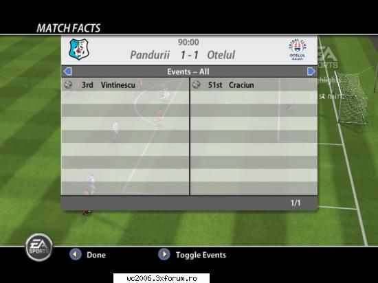 meciuri restante pandurii tg. jiu 1-1 otelul galati (crysty alex nosferatu)