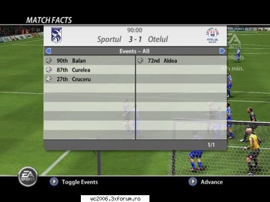 sportul stud. - otelul 3-1 etapa 9 [ marti - vineri ]
