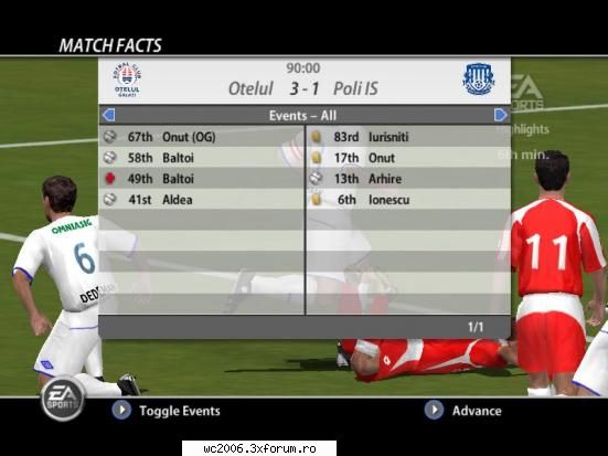 etapa duminica otelul galati (the ripper) poli iasi (lobby) 3-1