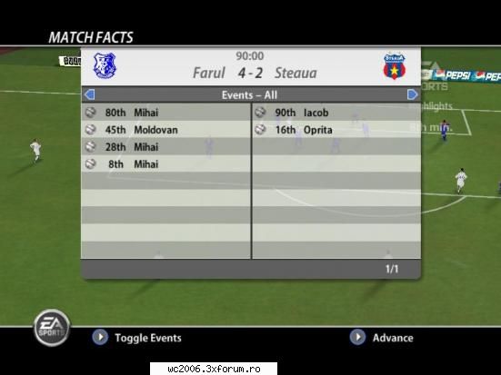 etapa marti vineri farul cta. steaua (florapid inf32n4l) 4-2 Sef =))