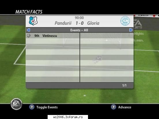 etapa marti vineri pandurii tg.jiu 1-0 gloria bistrita (spidey zeg)